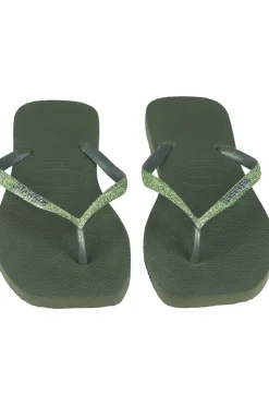 Tongs Slim Square Glitter