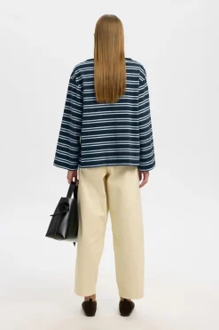 T-Shirt Polly Boatneck Striped