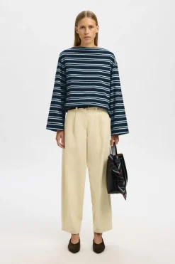 T-Shirt Polly Boatneck Striped
