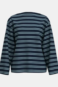 T-Shirt Polly Boatneck Striped