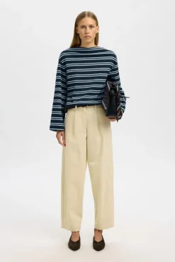T-Shirt Polly Boatneck Striped