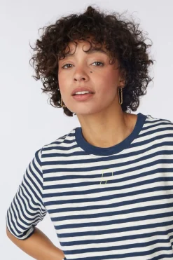T-Shirt Striped Blue White