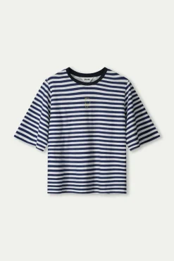 T-Shirt Striped Blue White