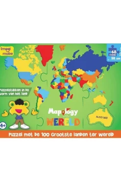 Wereld's grootste landen (NL) foam puzzle